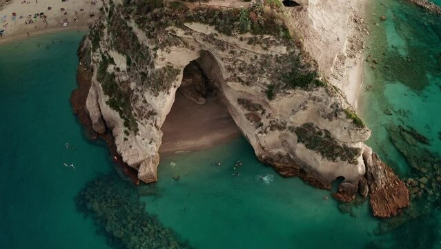 Santa Maria del Isola Tropea Calabria Italy aerial drone 04