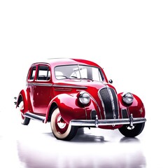 vintage car white background