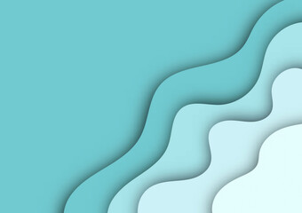 light blue paper art sand sea background