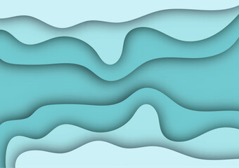 light blue paper art sand sea background