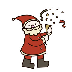 シンプルでかわいいサンタクロースイラスト