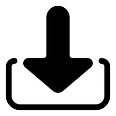 Down arrow for save and download