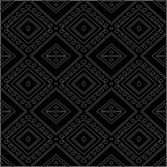 A repeat pattern of white dots on a black background. Simple texture for posters, sites, business cards, covers.