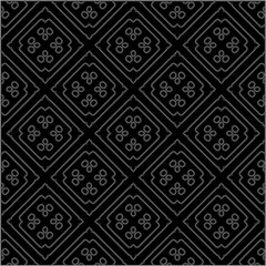 A repeat pattern of white dots on a black background. Simple texture for posters, sites, business cards, covers.