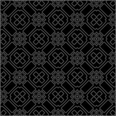 A repeat pattern of white dots on a black background. Simple texture for posters, sites, business cards, covers.