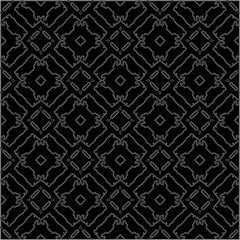 A repeat pattern of white dots on a black background. Simple texture for posters, sites, business cards, covers.