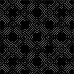 A repeat pattern of white dots on a black background. Simple texture for posters, sites, business cards, covers.