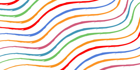 Seamless Wave Pattern with a transparent background, hand drawn water sea vector background, wave pattern colorful for summer vector design.