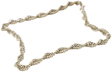 Silver chain isolated