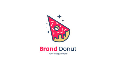 Donut Logo, for shops, cafes, restaurants and businesses