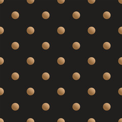 Points seamless pattern. Dot texture. Polka dots background. Simple geometric dotty. Grid point halftone. Abstract minimal dotted. Gold polkadots.