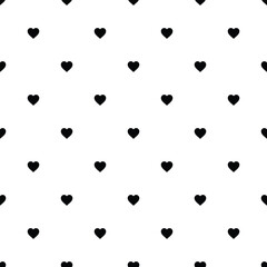 black and white heart pattern