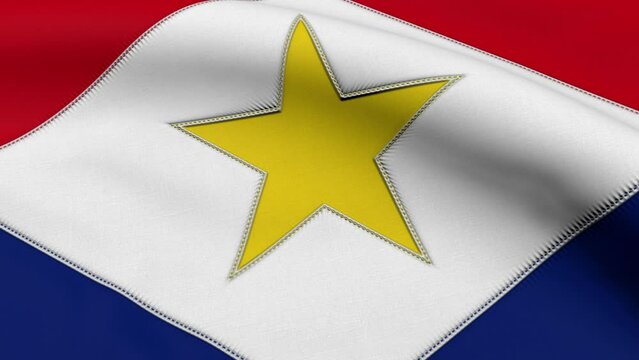 Saba Flag Loop Background