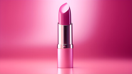 lipstick on the pink background