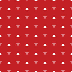 geometric pattern with triangles on red backgound