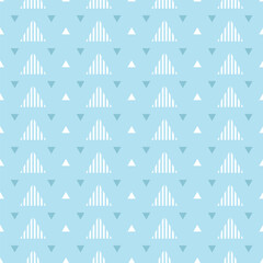 seamless pattern with triangle dot texture on blue background