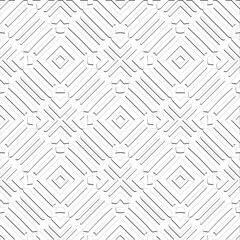  Abstract  background with figures from lines. Black and white texture for web page, textures, card, poster, fabric, textile. Monochrome pattern. Repeating design.