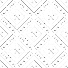  Abstract  background with figures from lines. Black and white texture for web page, textures, card, poster, fabric, textile. Monochrome pattern. Repeating design.