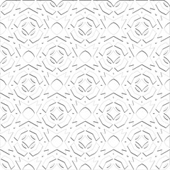  Abstract  background with figures from lines. Black and white texture for web page, textures, card, poster, fabric, textile. Monochrome pattern. Repeating design.
