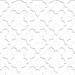  Abstract  background with figures from lines. Black and white texture for web page, textures, card, poster, fabric, textile. Monochrome pattern. Repeating design.