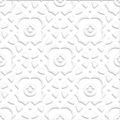  Abstract  background with figures from lines. Black and white texture for web page, textures, card, poster, fabric, textile. Monochrome pattern. Repeating design.