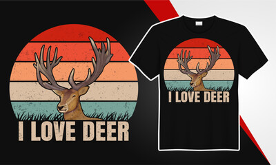 deer t shirt design 