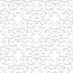  Abstract  background with figures from lines. Black and white texture for web page, textures, card, poster, fabric, textile. Monochrome pattern. Repeating design.