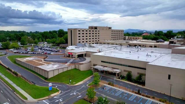 johnson city medical center low aerial pullout in johnson city tennessee