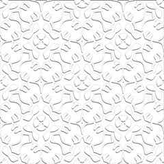  Abstract  background with figures from lines. Black and white texture for web page, textures, card, poster, fabric, textile. Monochrome pattern. Repeating design.