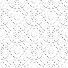  Abstract  background with figures from lines. Black and white texture for web page, textures, card, poster, fabric, textile. Monochrome pattern. Repeating design.