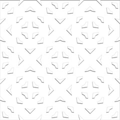 Abstract  background with figures from lines. Black and white texture for web page, textures, card, poster, fabric, textile. Monochrome pattern. Repeating design.