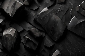 black stones background generated by AI technology