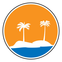 coconut tree vector illustration design