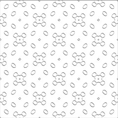  Abstract  background with figures from lines. Black and white texture for web page, textures, card, poster, fabric, textile. Monochrome pattern. Repeating design.