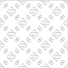  Abstract  background with figures from lines. Black and white texture for web page, textures, card, poster, fabric, textile. Monochrome pattern. Repeating design.