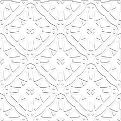  Abstract  background with figures from lines. Black and white texture for web page, textures, card, poster, fabric, textile. Monochrome pattern. Repeating design.