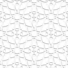 Black lines on white background.Wallpaper with figures from lines. Abstract geometric black and white pattern for web page, textures, card, poster, fabric, textile. Repeat pattern. 