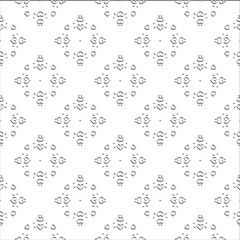  Abstract  background with figures from lines. Black and white texture for web page, textures, card, poster, fabric, textile. Monochrome pattern. Repeating design.