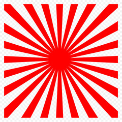 red sunburst background