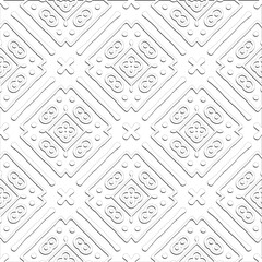  Abstract  background with figures from lines. Black and white texture for web page, textures, card, poster, fabric, textile. Monochrome pattern. Repeating design.