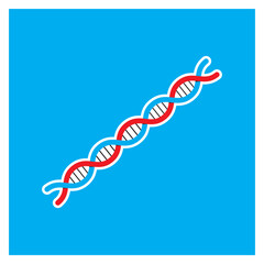 DNA icon design. sign symbol. element vector illustration. chromosome