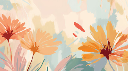 Fototapeta na wymiar abstract floral background, illustratrion