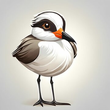 recommend clip art: Plover bird Illustration AI Generative