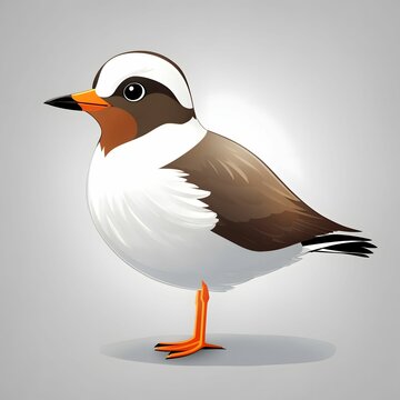 recommend clip art: Plover bird Illustration AI Generative