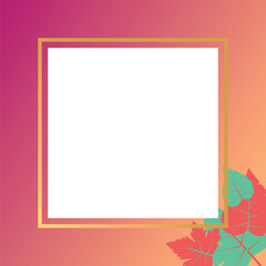 autumn, spring and summer background. beautiful design with leaf ornaments and empty space for text. vector for greeting cards, social media, flyers, banners.