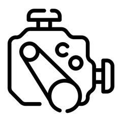 engine Line Icon