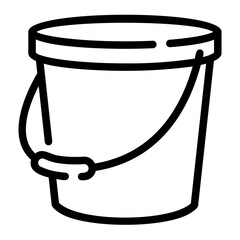pail Line Icon © Barudak Lier