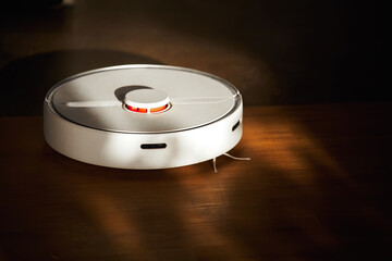 Robotic Vacuum Cleaner. Smart Home Cleaning for Wet and Dry Floor cleaning. Smart and sustainable...