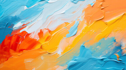 Acrylic oil paint texture abstract background. colorful oil painting on canvas