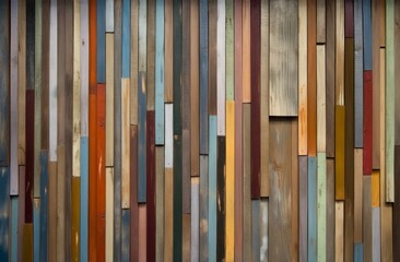 Multi color wooden. Generate Ai